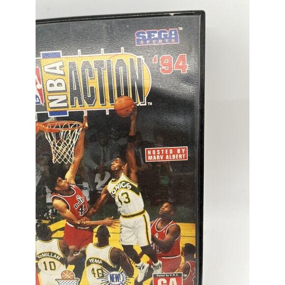 NBA Action '94 (Sega Genesis, 1994) Complete Tested - Picture 2 of 12